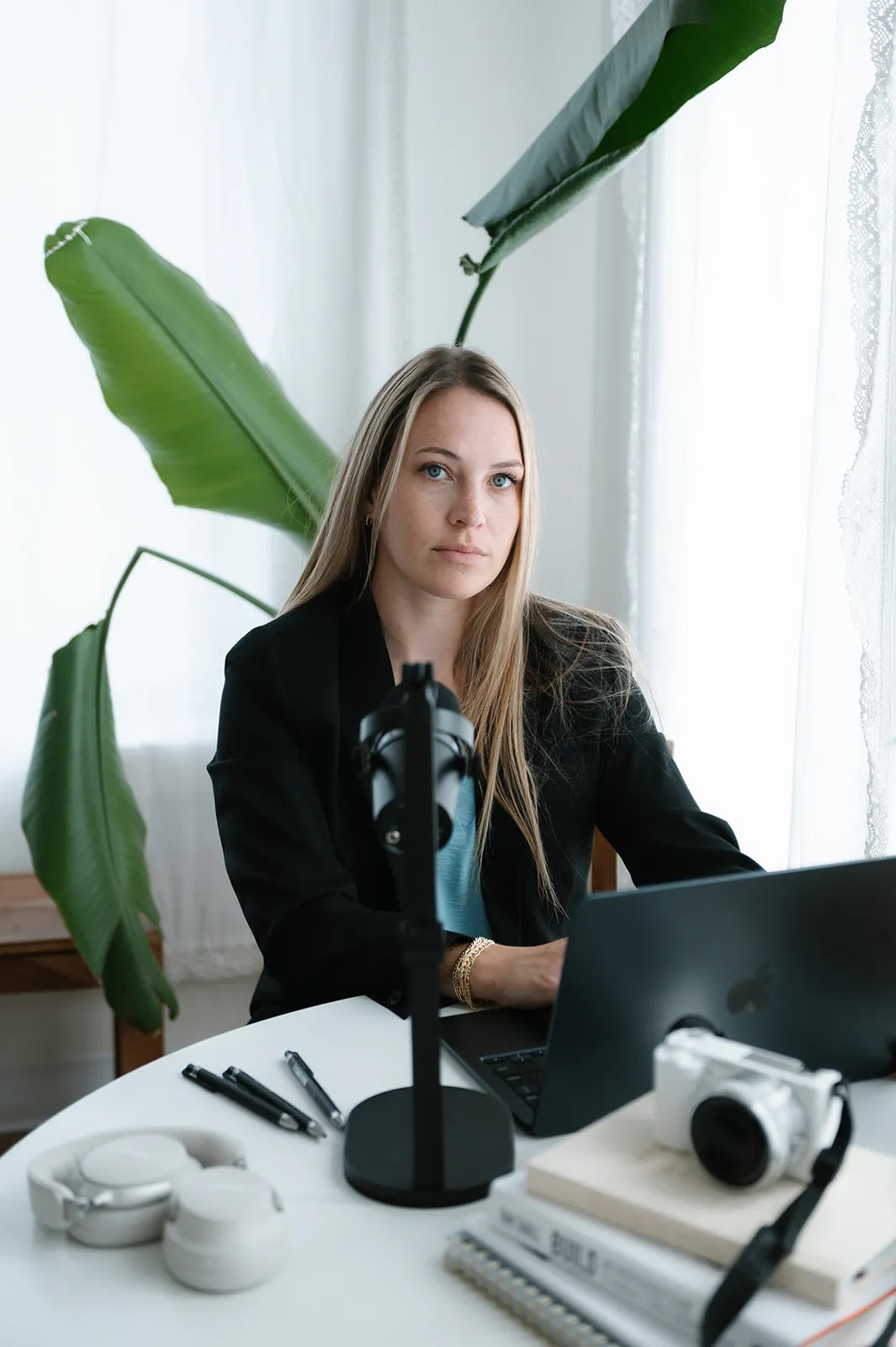 Brooke Kennison at her desk